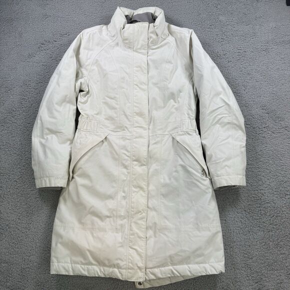The North Face Parka Coat Jacket Women S White Hyvent Goose Down Insulated - Picture 1 of 10